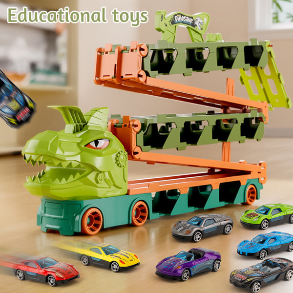 Barns hopfällbara dinosaurier dumper lastbil leksak Förälder-barn interaktion pussel leksak Idealisk present till födelsedag 1PCs