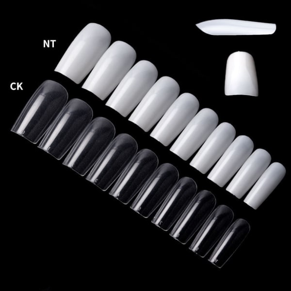 500 bitar Balett Nageltips Bit Set Mode Enkel Mjuk Nagellapp För Kvinnor Kvinna Gj0433 16