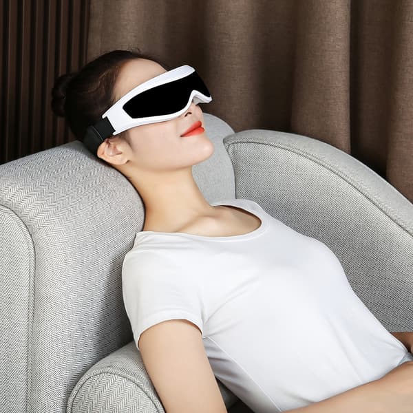 Multi-frequency Vibration Eye Massager Lätt ögonmassageapparat för hem/resor White