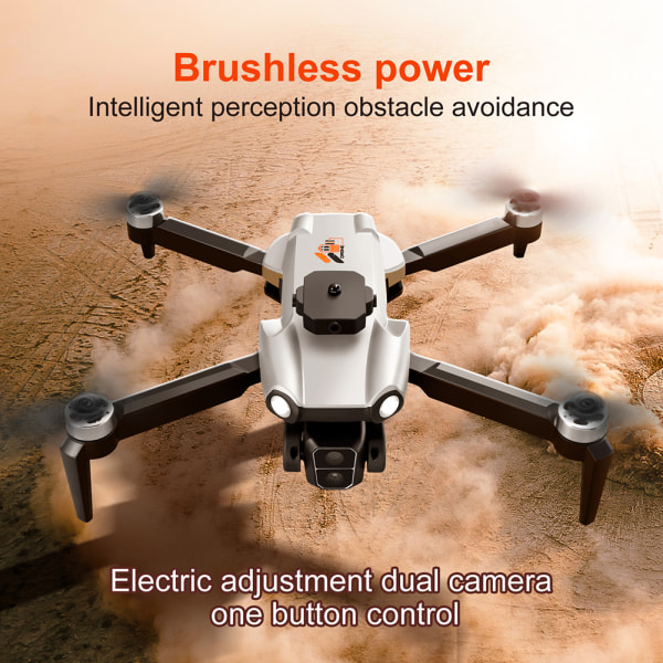 Mini hopfällbar borstlös motor UAV Höjd Håll svävande Quadcopters Leksaker Present till vänner Familj GY 1 battery
