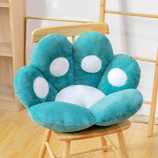 Sittdyna Katttassformad Söt sittdyna katttassformad latsoffa Kontorsstolsdyna för kontorsrum Nyhet Light Blue