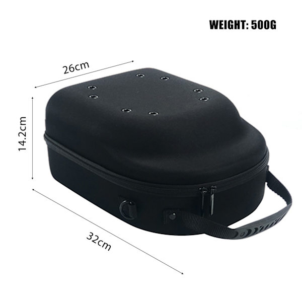 EVA Hatt Förvaringslåda Bärbar Multipurpose Hat Hard Shell Case Stor Kapacitet Hat Case Black
