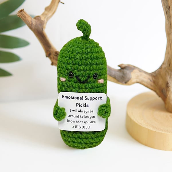 Handgjord virkad gurka/potatis plyschdocka Snygg skrivbordspyssel Dekoration för vardagsrummet Cucumber 2pcs