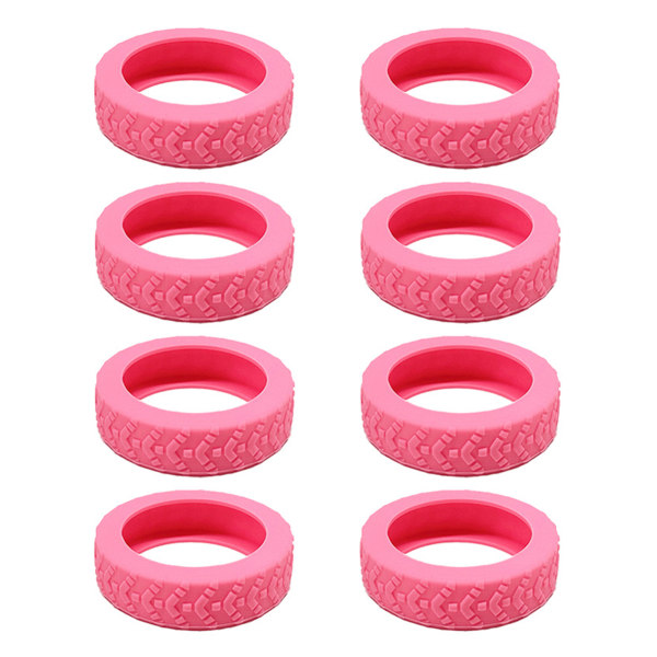8st Case Hjulskyddsskydd Lågljudsvagnar Väska Case Skydd för stolhjul Pink