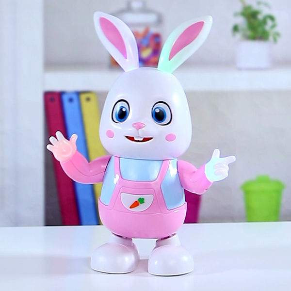 LED slår trummor Bunny Toys Ljudbar splittringsbeständig dans liten leksak för barn Dancing