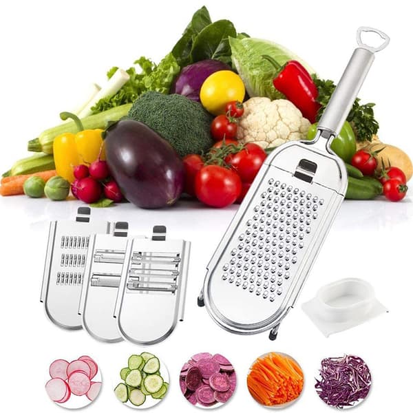Multipurpose grönsaksskärare frukt med rostfritt stål mathackare B