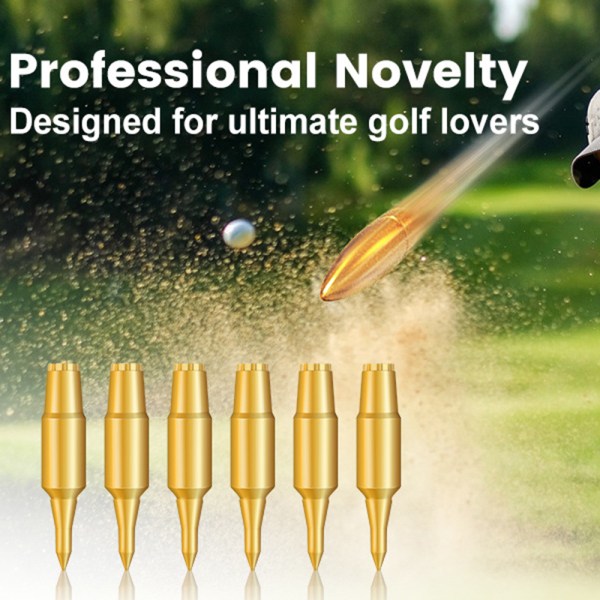 6st skottformade golft- set Slitstarka golfs träningsställ Presenter till golfälskare 6PCs