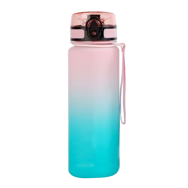 500ml/650ml/1000ml sportvattenkopp i plast Multifunktionell återanvändbar vattenkopp för fitness Pink Green 1000ml