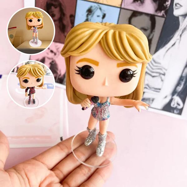 TS Eras Figurine Ornament Personlig hantverk Skrivbordsdekor Perfekt present till Swifties