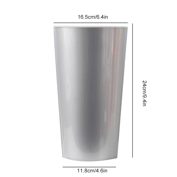 Självbevattnande kruka Violet Pots Lazy Flower Pot Automatisk bevattning Planter Flower Pot Silver M