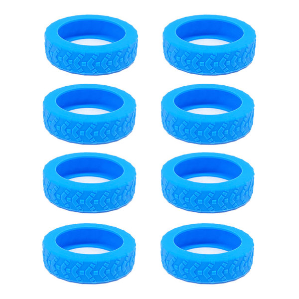 8st Case Hjulskyddsskydd Lågljudsvagnar Väska Case Skydd för stolhjul Blue
