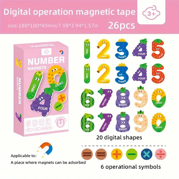 Magnetiskt pussel för barn Baby kognitiv brädleksak Rolig pusselspel Leksaker för 0-3 år gammal baby Lowercase Letters