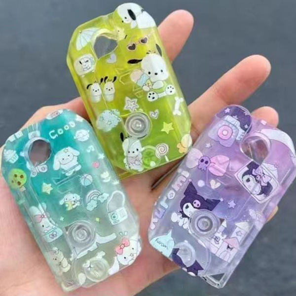 3D morötter Knivar leksak med blixt Tecknad printed antitryck avkopplande grannlåt leksak för barn pojke flicka Yugui Dog