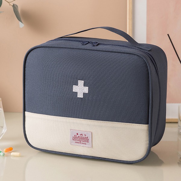 Mini Bärbar Medicinsk Väska Mini Tom Medicin Väska Multifunktionell Bärbar Väska För Utomhusbruk Pink Large