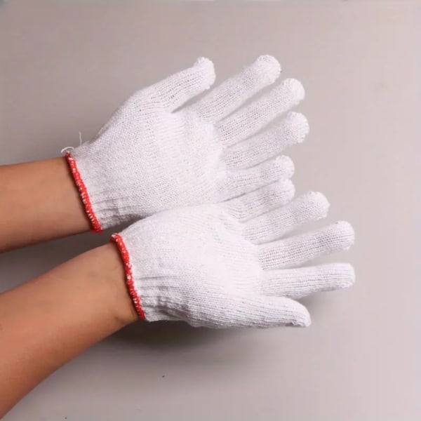 Unisex String Knit Arbetshandskar Säkerhetsskydd Arbetshandskar För Industri 1 Pair