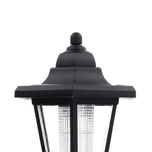 Dubbelt huvud sexkantig solar trädgårdslampa Automatisk belysning gräsmatta lampa för bakgård parker hang