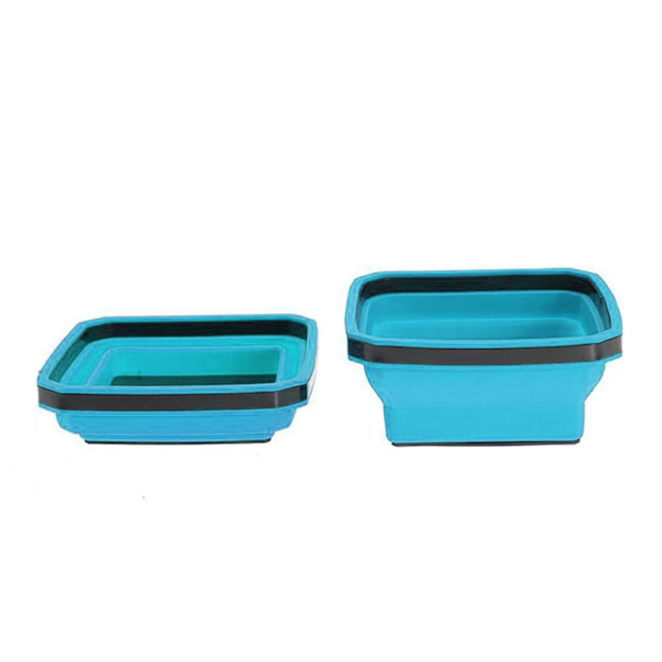 1/4 st silikon hopfällbar magnetisk delbricka Multifunktionell bärbar verktygslåda för hårdvarudelar Light Blue