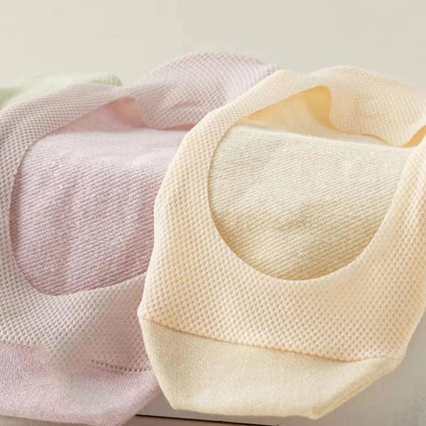 No Show Liner Strumpor för kvinnor Hudvänlig Bekväm strumpa för höga klackar Pink