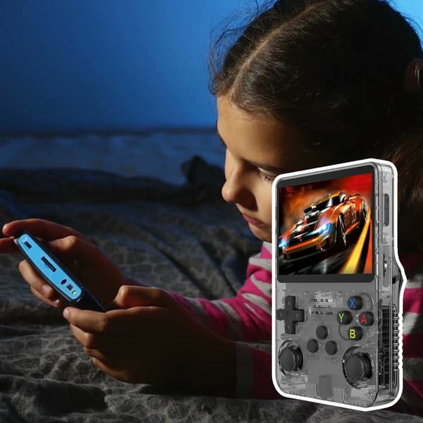Retro Handheld Videospelskonsol Lätt Spelkonsol Present till Vuxna Barn White