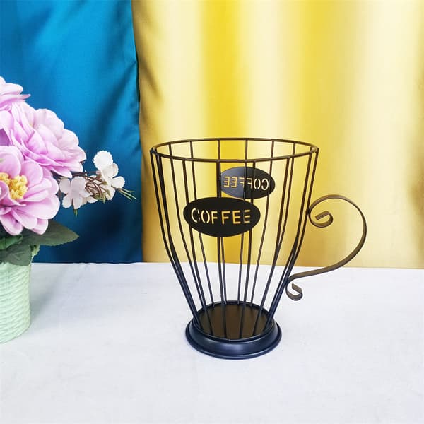Pod Mugg Form Hollow Metal Wire Espresso Kapsel Organizer