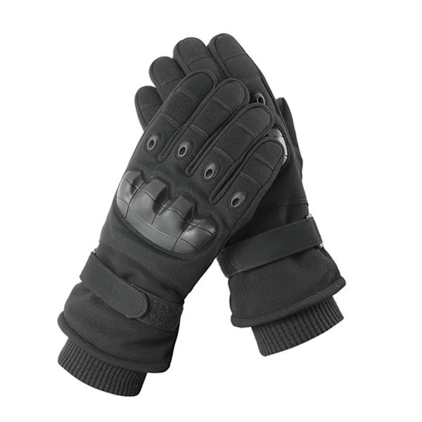 Vinter Halkfria pekskärms ridhandskar Bekväma andningsbara mjuka handskar för män manlig ungdom Black XL