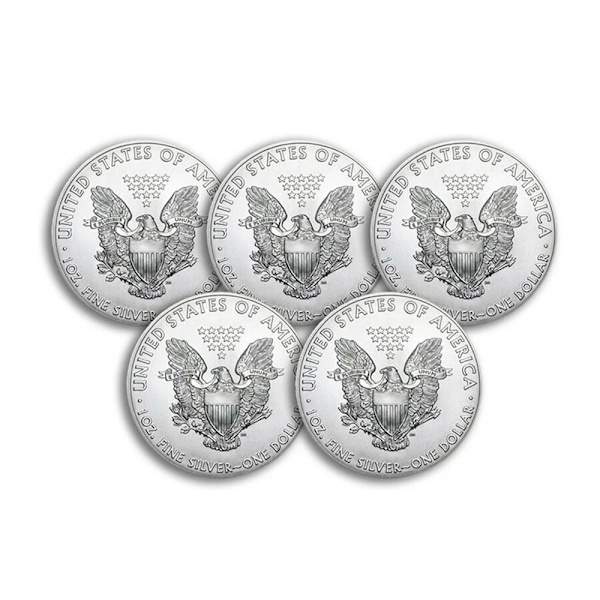 10st första 2021 American Eagle att landa i januari Silverminnesmynt 40 mm i diameter för myntsamling 10PCS 2011 Until 2021