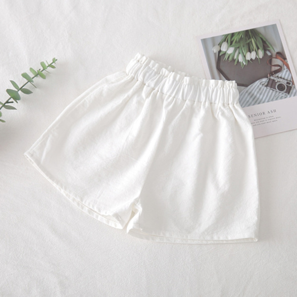 Tjejer Härliga shorts med elastisk midja Byxor Causal Bekväma korta byxor för inomhus utomhus Red 100cm