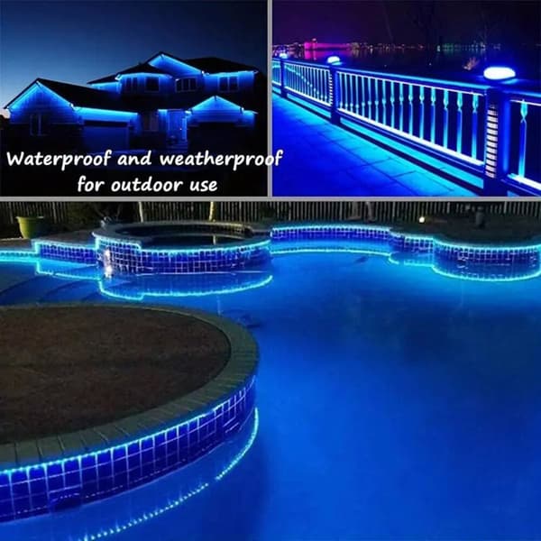 7m/12m/22m 8 lägen Solar Light String Multipurpose Vattentäta lampor för trädgårds uteplatser Warm Light 7m