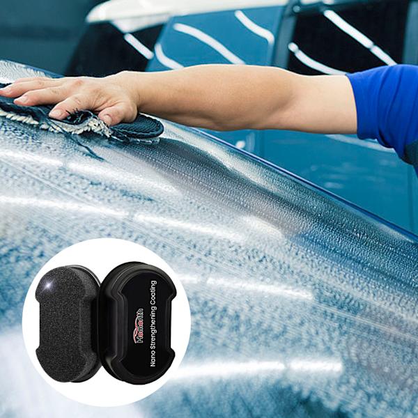 Nanoförstärkt beläggningssvamp med lock Envägsspegeleffektsvamp för hem/fordonsfönster 2pcs