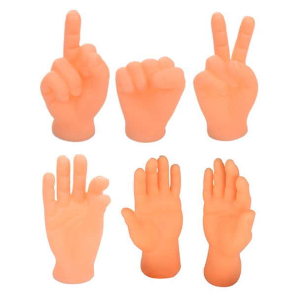 Roliga kattmassagehandskar ​6-delade set Palmformad kostym Cosplayleksak för barn Vuxen 6pcs Set