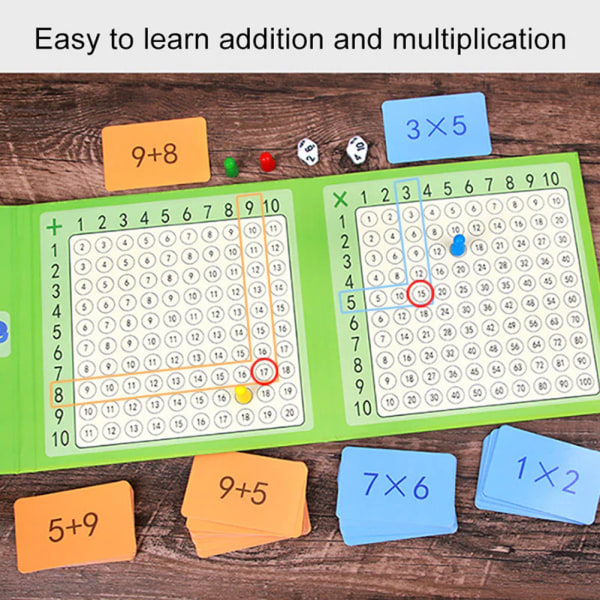 Barns magnetiska bok om multiplikation och addition, roligt matematikspel, tidiga pedagogiska leksaker