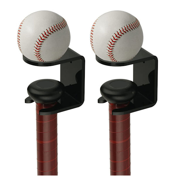 Baseball Förvaringsställ Väggmonterad Softbollhållare Bat Display Stand För Hem Transparent 2 Packs