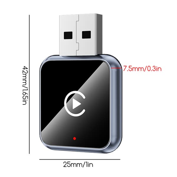 Langaton Carplays-sovitin Android Auto 2 in 1 Älykäs USB-dongle Mini Kompakti Carplays-muunnin A