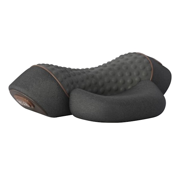 Elektrisk nackmassagekudde med värmevibrerande shiatsu-massager för smärtlindring, cervikal, ortopedisk kudde Gray