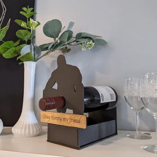 Vinhållare för vinälskare Creative Wooden Wine Display Rack Home Restaurant Supply A
