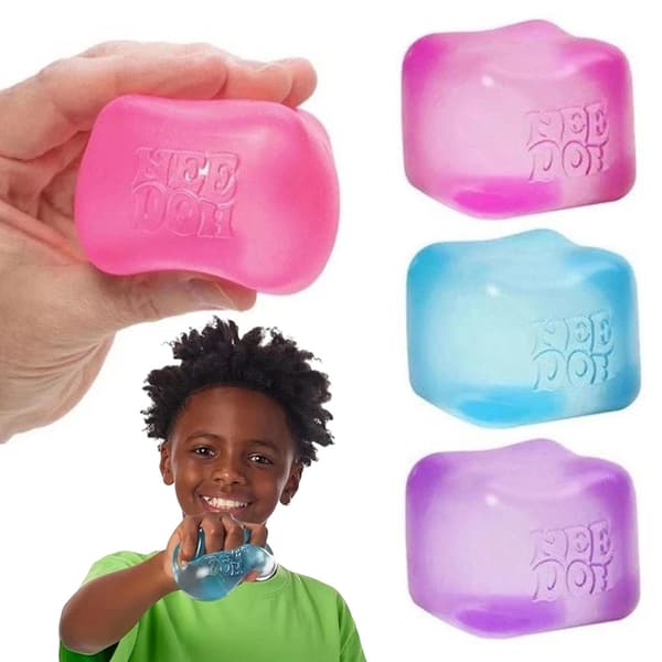 Kube sensorisk klemmeleke med super solid-klembarhet - Alder 3 og oppover Purple