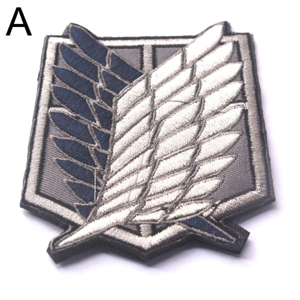 Attack On Titan Survey Corps Symbol Patch Anime Cosplay Patch Broderi Arm Badge C