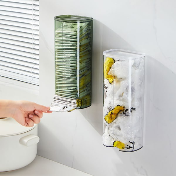 Väggmonterad Underkläder Förvaringslåda Hängbar Transparent BH Case Green
