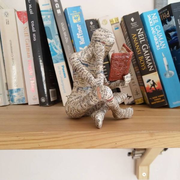 Läsning Kvinnor Resin Ornament Collectible Statyett Skulpturer Vardagsrum Inredning Style Three