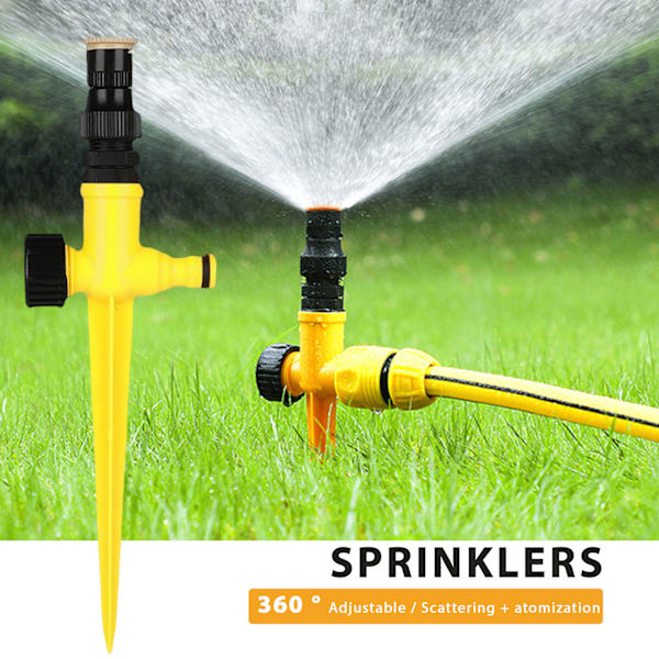 360° rotation automatiskt bevattningssystem Trädgård gräsmatta sprinkler Justerbar sprinkler