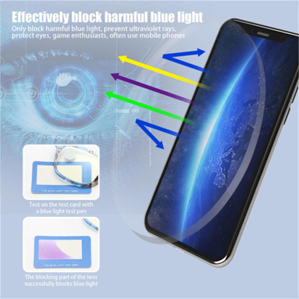 Utomhus Anti-imma glasögon Bekväma förhindra Bluelight glasögon för utomhusresor Bright Black Frame