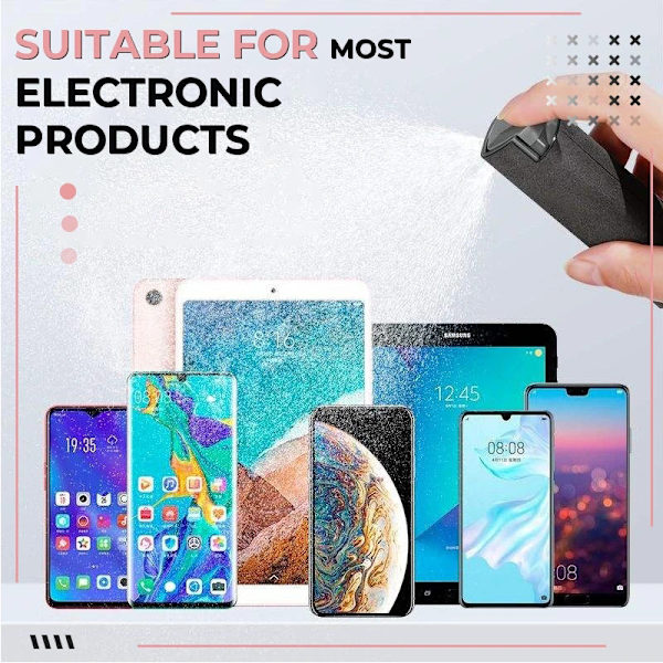 3 i 1 fingeravtryckssäker Skärmrengöring Enkel att använda Återanvändbar Tar bort fläckar Skärmrengöring för mobiltelefon Light Blue 10ml