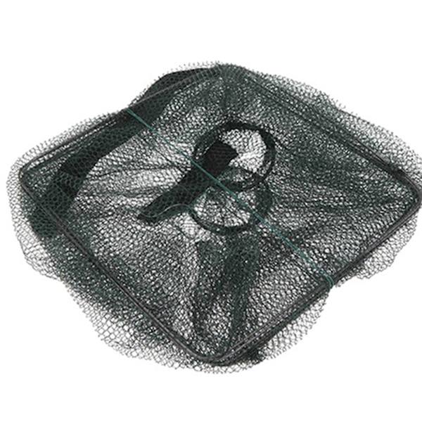 黄色 Som bildvikt fiskenätsfälla Portabelt blixtlåsbete för räkor Kräftor Krabbbeten Fisknätsredskap Utomhusfisketillbehör Yellow