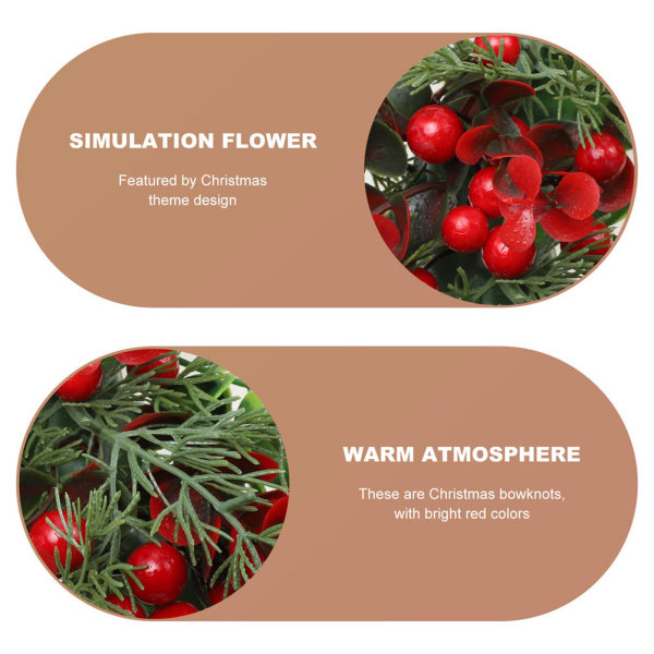 Jul Eucalyptus Krans Dekor Multipurpose Utsökt Hantverk för inomhusbruk 45cm