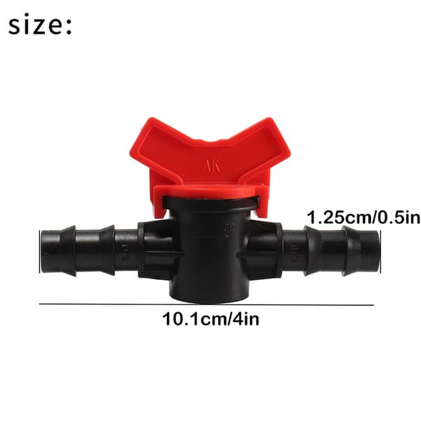 16PE Micro Sprinkler Bevattning Droppbevattning Rör Bypass ventil Switch Connector Trädgårdsredskap A
