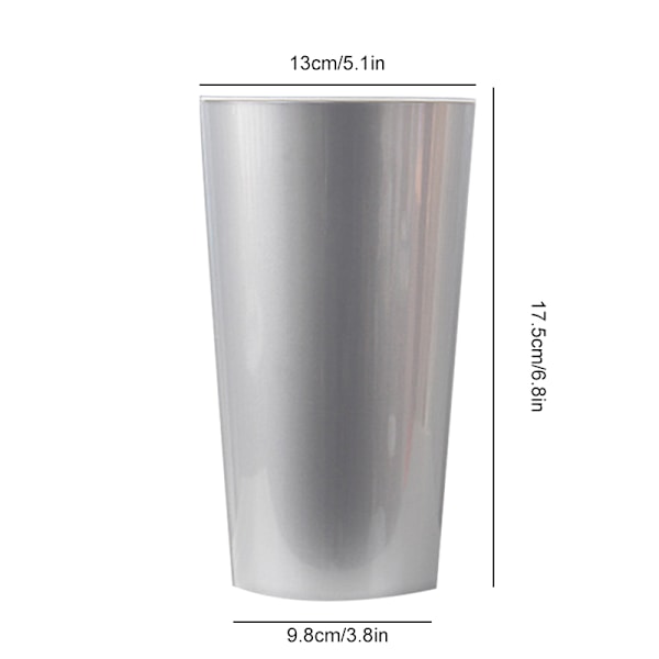 Självbevattnande kruka Violet Pots Lazy Flower Pot Automatisk bevattning Kruka Blomkruka Silver S