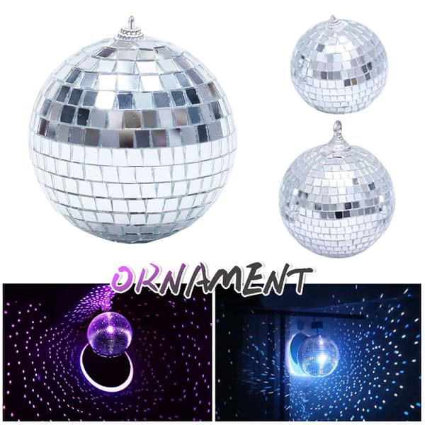 2/3/4 cm Silver Mirror Discos Ball Shining Lasers Glaskulor Hem Julfest Dekor 2cm