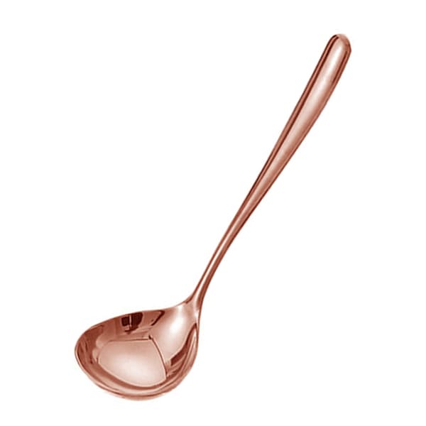 Såssoppa sked av rostfritt stål Multipurpose Återanvändbar Mini Hot Pot Durkslag Rose Gold Large