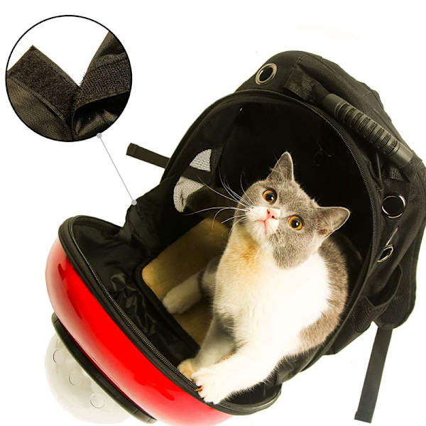 Space Capsule Pet Carrier Ryggsäck Vattentät för katt liten hund Assorted Dogs