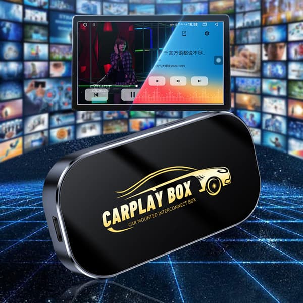 CarPlay Smart Box Adapter – Android 13 Trådløs CarPlay & Android Auto, WiFi & Bluetooth-kompatibel CarPlay Box for problemfri tilslutning With GPS